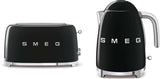 Smeg Kettle and 4 Slice Toaster Pack Black KLF03BLAUTSF01BLAU