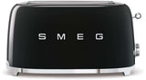 Smeg Kettle and 4 Slice Toaster Pack Black KLF03BLAUTSF01BLAU