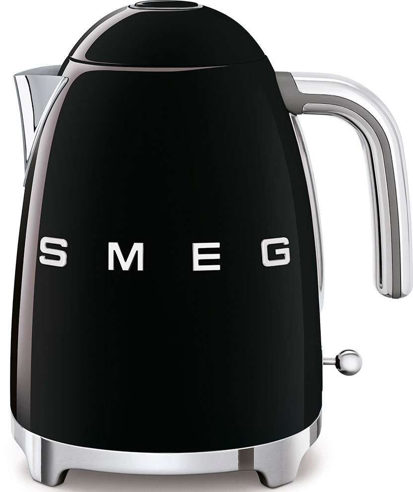 Smeg Kettle and 4 Slice Toaster Pack Black KLF03BLAUTSF01BLAU