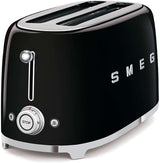 Smeg Kettle and 4 Slice Toaster Pack Black KLF03BLAUTSF01BLAU