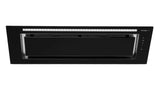 Schweigen 90cm Silent 1600m3/hr Black Glass Undermount Rangehood KLS-9GLASSBLKSP