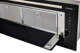 Schweigen 90cm Silent 1600m3/hr Black Glass Undermount Rangehood KLS-9GLASSBLKSP