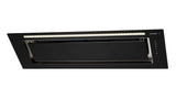 Schweigen 90cm Silent 1600m3/hr Black Glass Undermount Rangehood KLS-9GLASSBLKSP