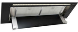 Schweigen 90cm Silent 900m3/hr Black Glass Undermount Rangehood KLS-9GLASSBLKST