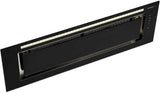 Schweigen 90cm Silent 900m3/hr Black Glass Undermount Rangehood KLS-9GLASSBLKST