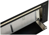 Schweigen 90cm Silent 900m3/hr Black Glass Undermount Rangehood KLS-9GLASSBLKST