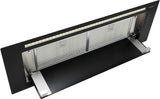 Schweigen 90cm Silent 900m3/hr Black Glass Undermount Rangehood KLS-9GLASSBLKST