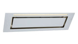 Schweigen 90cm Silent 1600m3/hr White Glass Undermount Rangehood KLS-9GLASSP