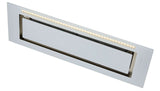 Schweigen 90cm Silent 1600m3/hr White Glass Undermount Rangehood KLS-9GLASSP