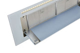 Schweigen 90cm Silent 1600m3/hr White Glass Undermount Rangehood KLS-9GLASSP