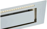 Schweigen 90cm Silent 900m3/hr White Glass Undermount Rangehood KLS-9GLASST
