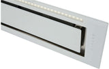 Schweigen 90cm Silent 900m3/hr White Glass Undermount Rangehood KLS-9GLASST