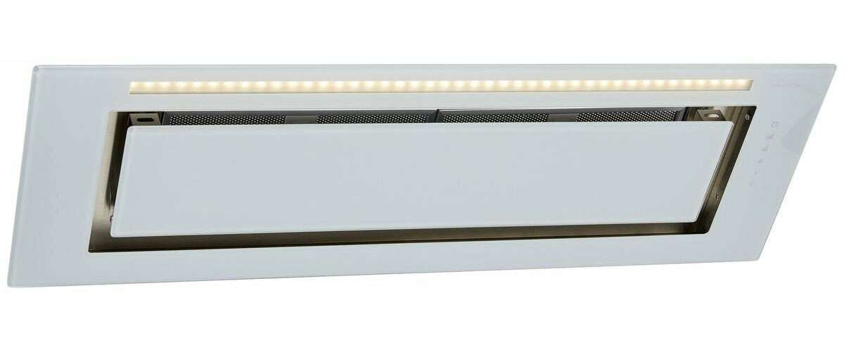 Schweigen 90cm Silent 900m3/hr White Glass Undermount Rangehood KLS-9GLASST