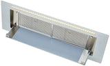 Schweigen 90cm Silent 900m3/hr White Glass Undermount Rangehood KLS-9GLASST