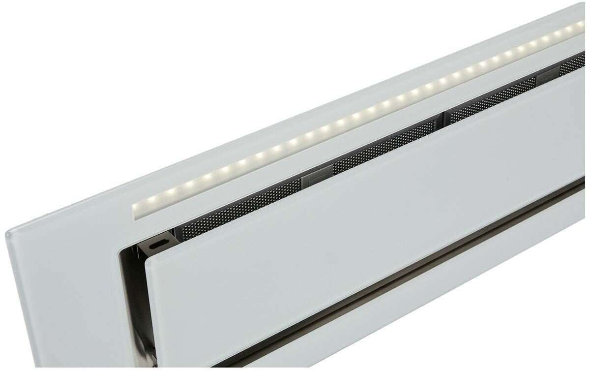 Schweigen 90cm Silent 900m3/hr White Glass Undermount Rangehood KLS-9GLASST