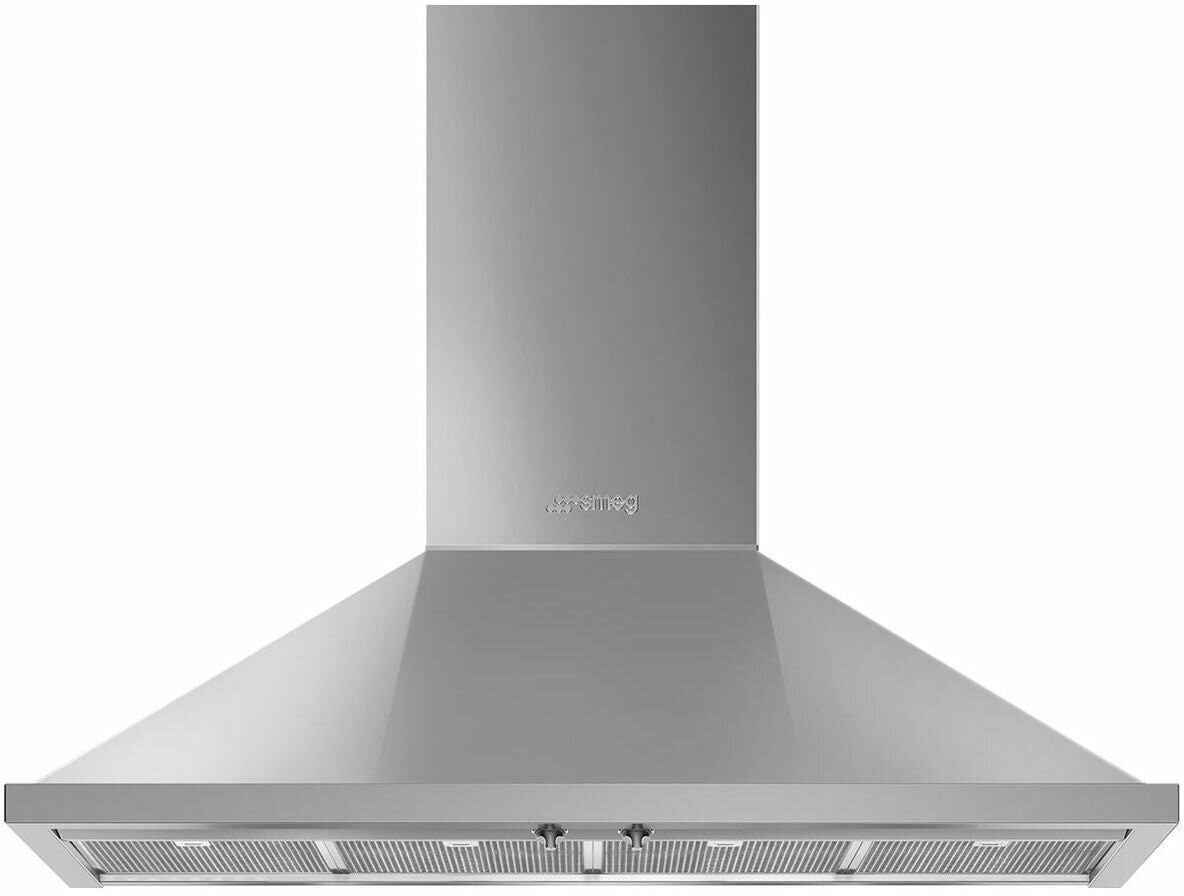 Smeg 120cm Portofino Canopy Rangehood Stainless Steel KPFA12X
