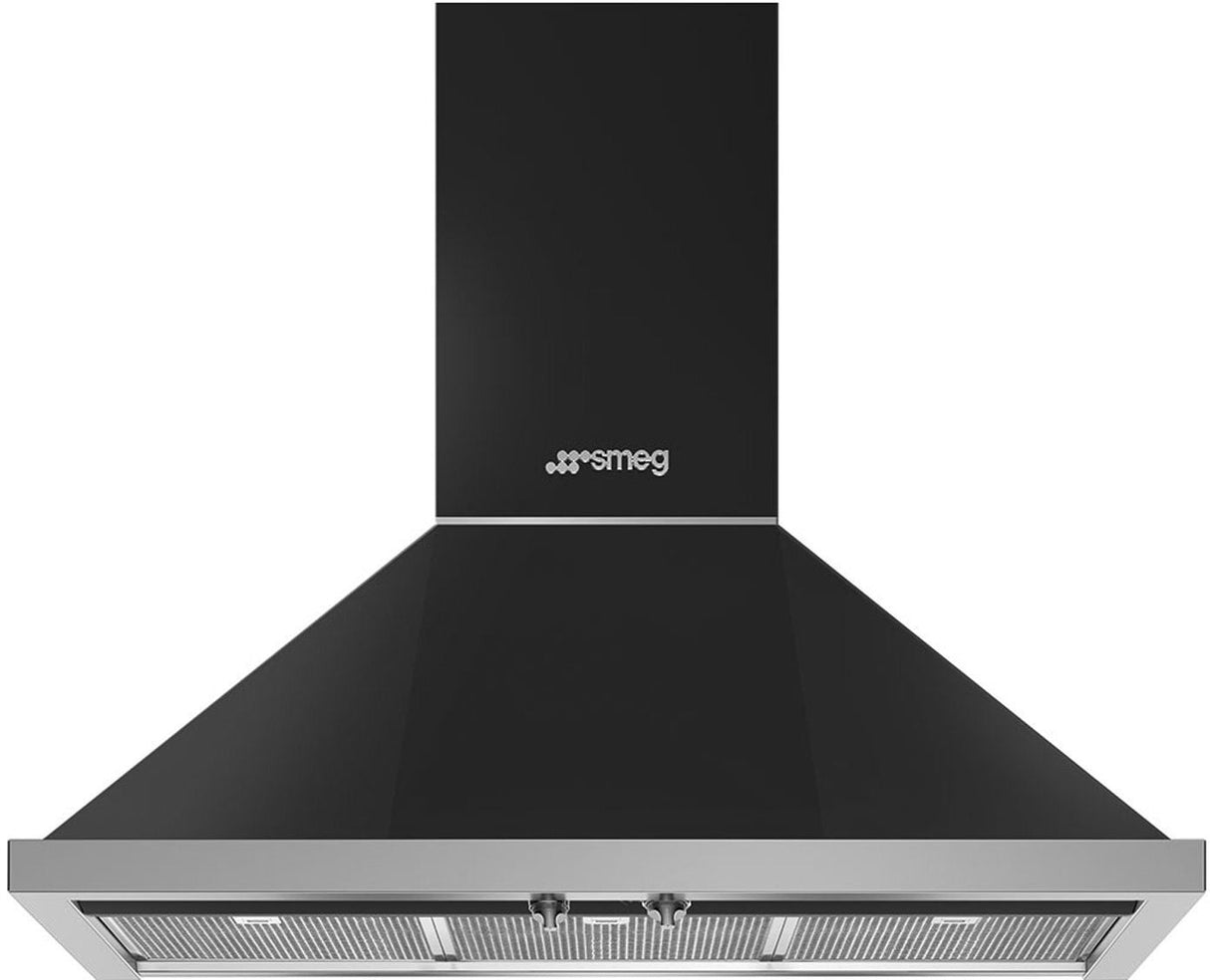 Smeg 90cm Portofino Canopy Rangehood Anthracite KPFA9AN