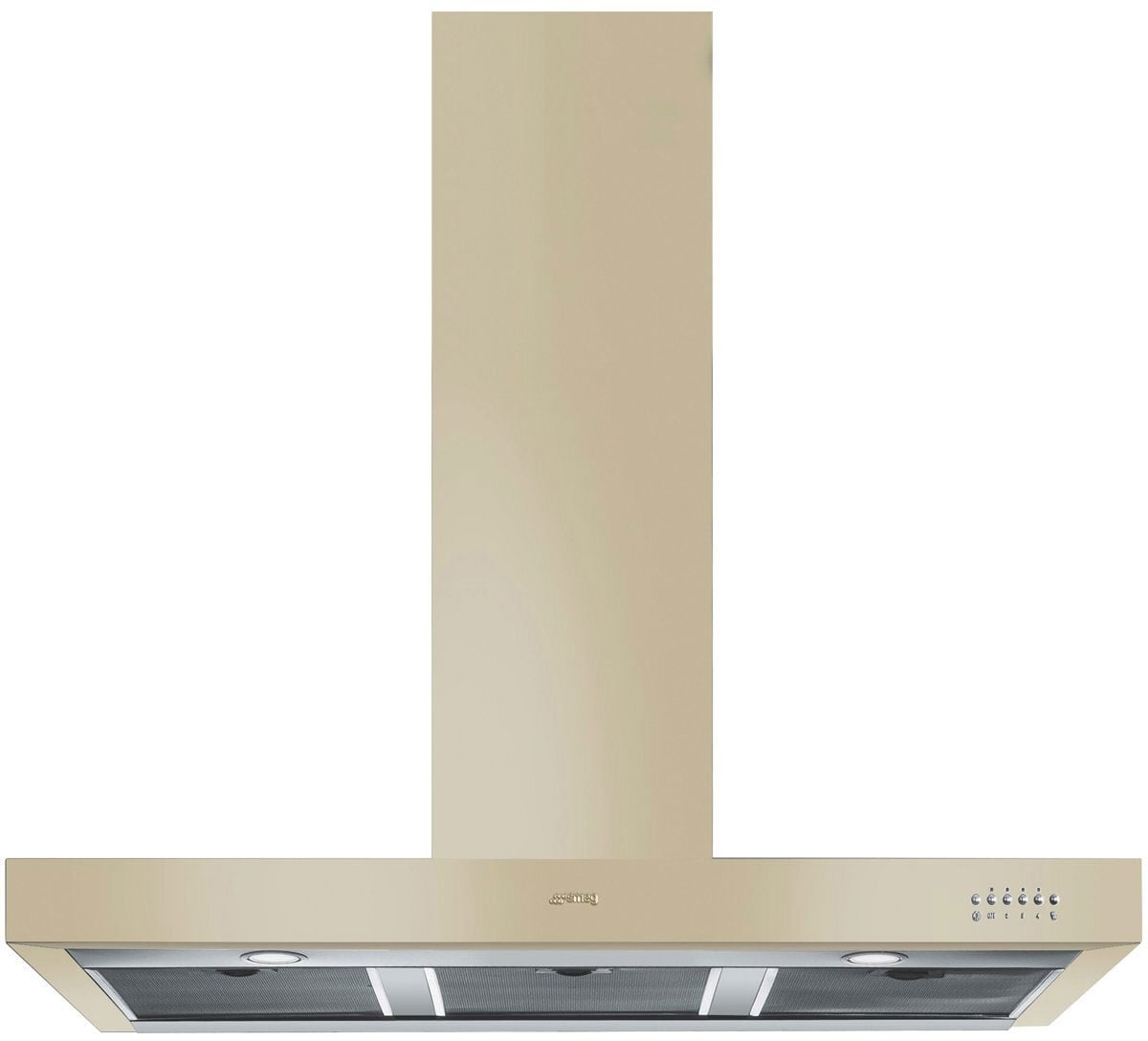 Smeg 110cm Cream Victoria T Shape Canopy Rangehood KSE110AP9