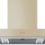 Smeg 110cm Cream Victoria T Shape Canopy Rangehood KSE110AP9