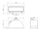 Smeg 60cm Undermount Rangehood Stainless Steel KSGAU6P4VN