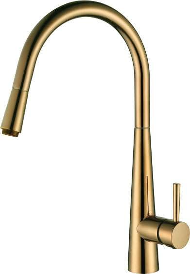 Modern National Kasper Pull Out Kitchen Mixer Tap Brushed Bronze KSP0057BM