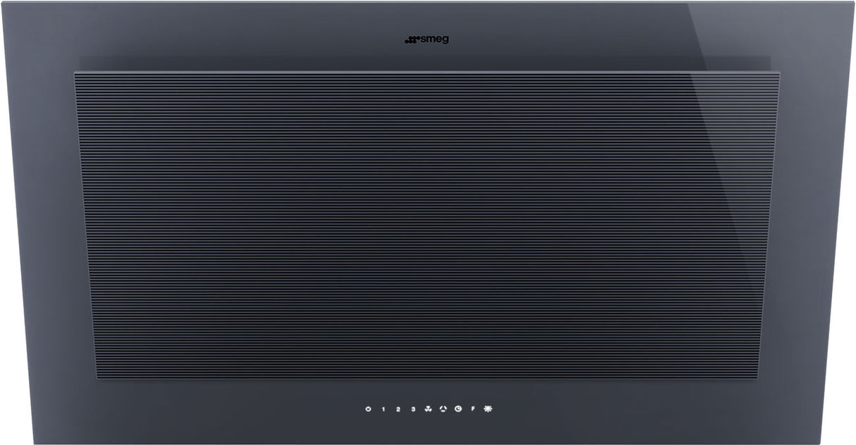 Smeg Linea 90cm Vertical Rangehood Neptune Grey KV194G