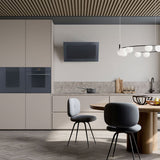Smeg Linea 90cm Vertical Rangehood Neptune Grey KV194G