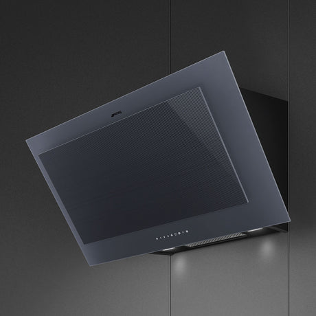 Smeg Linea 90cm Vertical Rangehood Neptune Grey KV194G