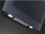 Smeg Linea 90cm Vertical Rangehood Neptune Grey KV194G