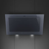 Smeg Linea 90cm Vertical Rangehood Neptune Grey KV194G