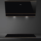 Smeg 90cm Dolce Stil NOVO Wall Mount Rangehood Copper Trim KV694R