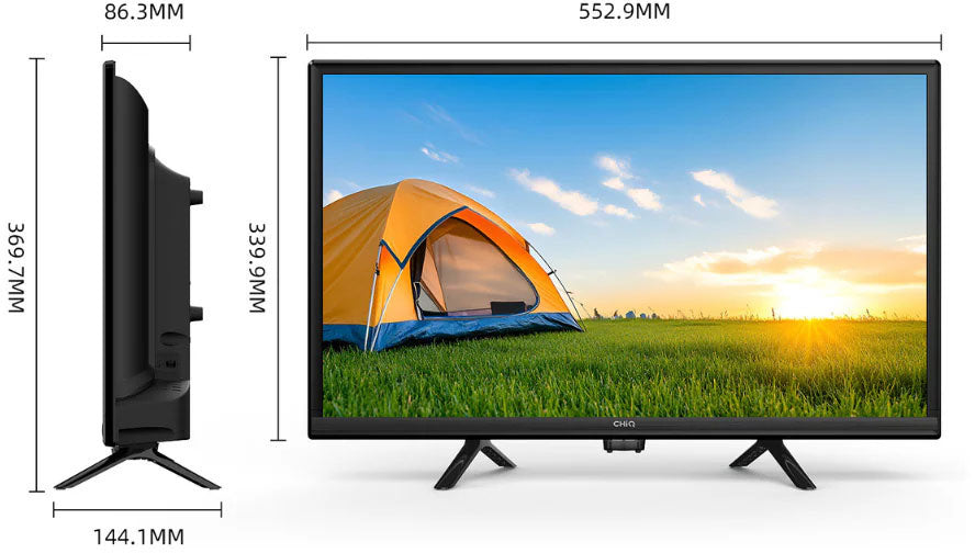 CHiQ 24" HD 12V DC Caravan HD Google TV L24D6CH
