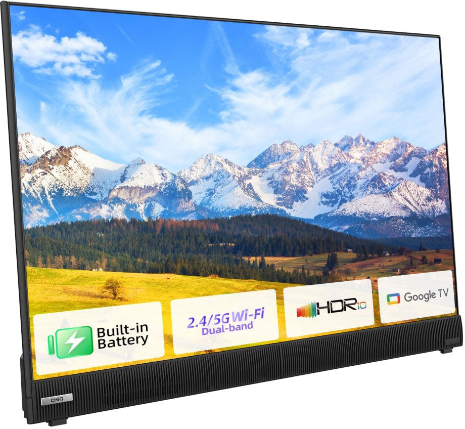 CHiQ 32" HD Google AC/DC/Lithium Battery Powered Portable TV L32G7KPG