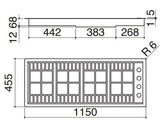 Abey Barazza 120cm Lab Flush Gas Cooktop LABH1200