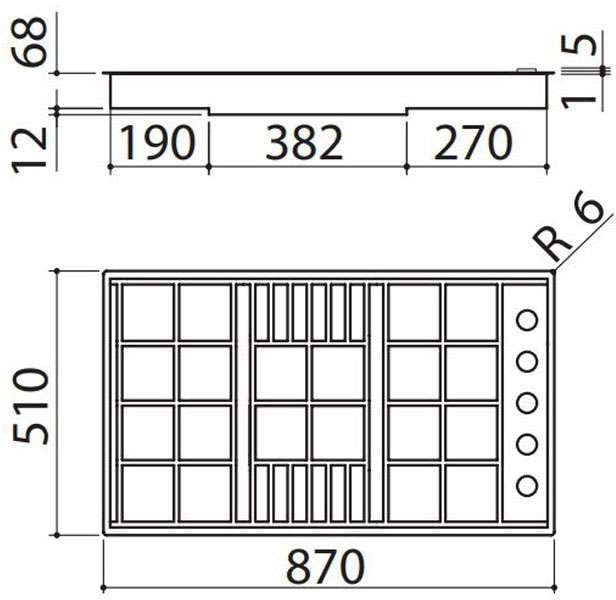 Abey Barazza 90cm Gas Cooktop LABH900
