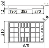 Abey Barazza 90cm Gas Cooktop LABH900