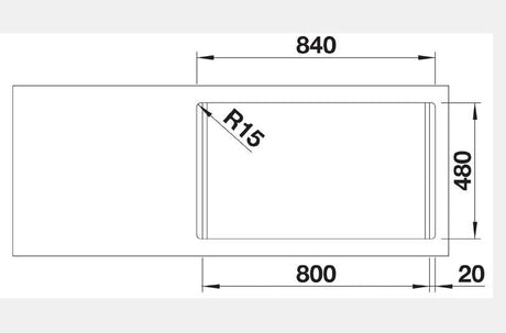 Blanco Double Bowl Inset/Flushmount Sink LEMIS8IFK5 526991