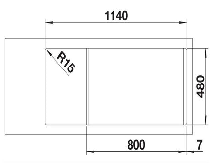 Blanco Double Right Hand Inset/Flushmount Sink With Drainer LEMIS8SRIFK5 526992