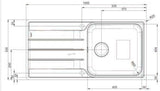 Blanco Single Right Hand Bowl Inset Sink With Drainer LEMISXL6SRIFK5 526994