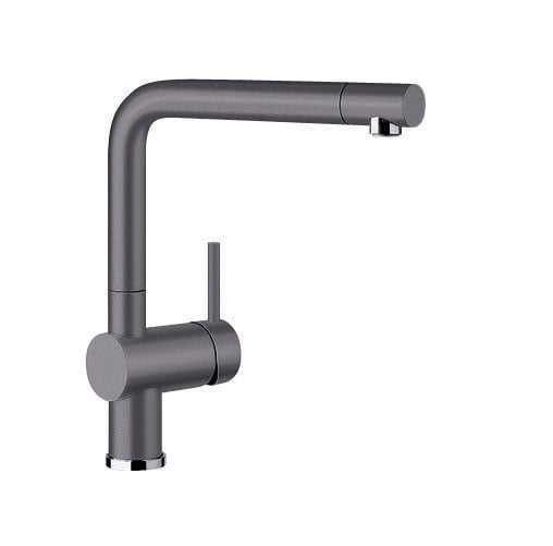 Blanco Rock Grey 140° Swivel Spout Pull Out Mixer Tap LINUSSG 521507