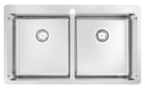 Abey The Double Leichardt Laundry Tub Inset Sink With Bypass LT45DA