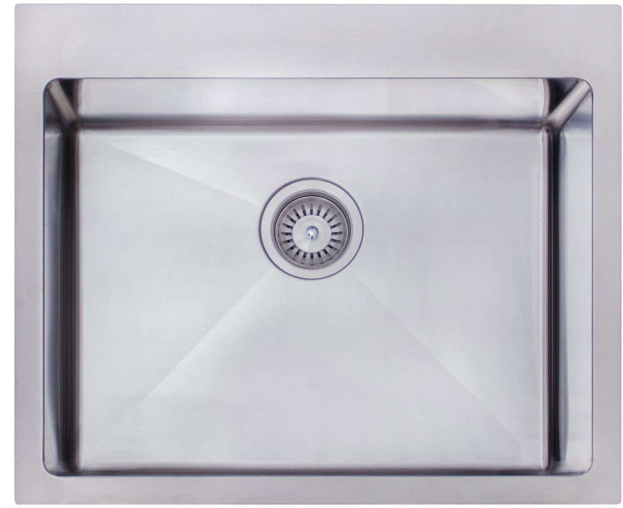 Modern National Handmade Single Bowl Inset/Undermount Sink M-S205B