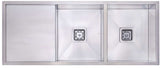 Modern National Handmade Double Bowl Inset/Undermount Sink M-S206A