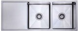 Modern National Handmade Double Bowl Inset/Undermount Sink M-S206B