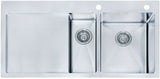 Modern National 1 & 1/4 Double Bowl Inset/Undermount Sink M-S208B