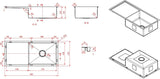 Modern National Single Bowl Inset/Undermount Sink M-S209B