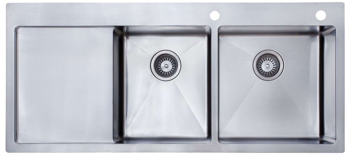 Modern National 1 & 3/4 Double Bowl Inset/Undermount Sink M-S210B
