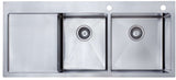 Modern National 1 & 3/4 Double Bowl Inset/Undermount Sink M-S210B