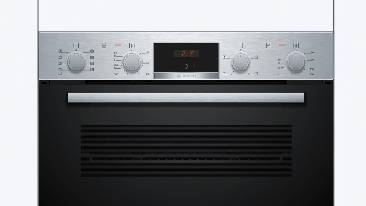 Bosch Series 4 60cm Multifunction Double Oven Stainless Steel MBA534BS3A
