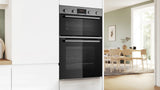 Bosch Series 4 60cm Multifunction Double Oven Stainless Steel MBA534BS3A